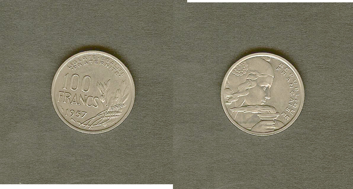 100 francs Cochet 1957B AU+